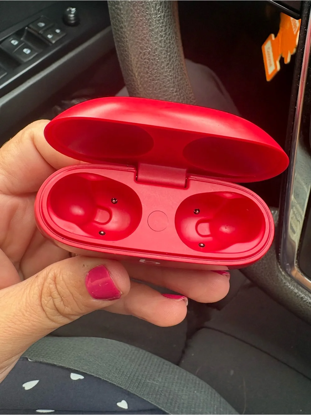 Beats by Dre Red True Wireless Earbuds with Charging Case